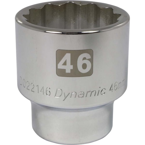 3/4" Drive, 46mm Metric Socket, 12 Points